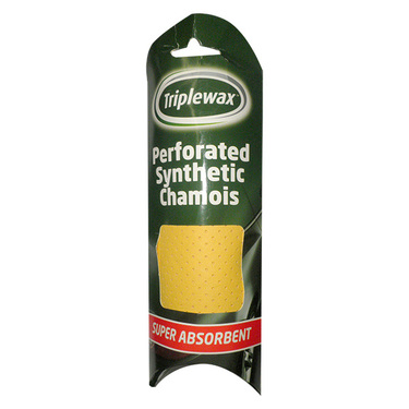 ΔΕΡΜΑ ΣΥΝΘΕΤΙΚΟ ΣΑΜΟΥΑ (CHAMOIS) ΔΙΑΤΡΗΤΟ 43x43cm CARPLAN TRIPLEWAX PERFORATED SYNTHETIC CHAMOIS