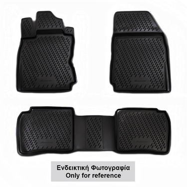 RENAULT MEGANE III 11/2008-2016 ΜΑΡΚΕ ΠΑΤΑΚΙΑ ΣΕ ΣΚΑΦΗ TPE ΛΑΣΤΙΧΟ ΣΕ ΜΠΕΖ ΧΡΩΜΑ NOVLINE - 4 ΤΕΜ.