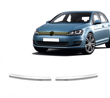 VW GOLF 7 5D 2013+ ΔΙΑΚΟΣΜΗΤΙΚΕΣ ΓΡΙΛΙΕΣ ΜΑΣΚΑΣ ΕΜΠΡΟΣ ΧΡΩΜΙΟΥ 2ΤΕΜ. (COMFORTLINE)