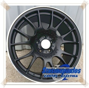 ΖΑΝΤΕΣ REPLICA BBS STYLE 18'' 8x18 5x112 ET35 BLACK MACHINED LIP ΚΩΔΙΚΟΣ : 111