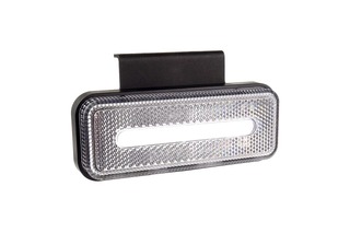ΦΩΣ ΟΓΚΟΥ ΦΟΡΤΗΓΟΥ LED ΛΕΥΚΟ 10-30V 124x49x22mm ΑΔΙΑΒΡΟΧΟ OM-02-W AMIO 1ΤΕΜ.