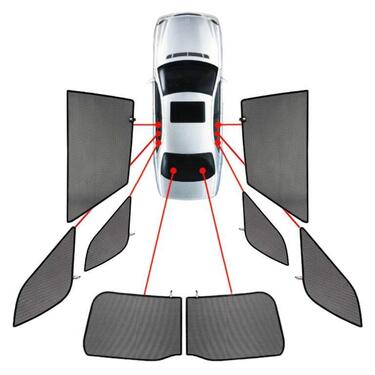 ΚΟΥΡΤΙΝΑΚΙΑ ΜΑΡΚΕ CAR SHADES ΓΙΑ BMW ΣΕΙΡΑ 5 F11 SW 2010+ - 8 ΤΕΜ.