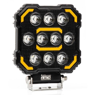 Amio - Προβολέας Εργασίας LED AWL79 SPOT 48W 3000lm 6500K με Λευκό + Κίτρινο φώς προειδοποίησης  9/36V - 1 τεμ. (04423/AM)