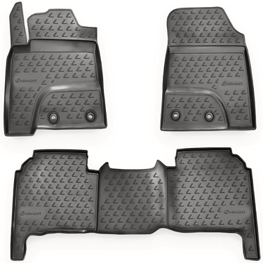 ΜΑΡΚΕ ΠΑΤΑΚΙΑ ΣΕ ΣΚΑΦΗ TPE ΛΑΣΤΙΧΟ ΓΙΑ LEXUS LX570 2012+  ΣΕ ΑΝΘΡΑΚΙ ΣΚΟΥΡΟ ΓΚΡΙ ΧΡΩΜΑ NOVLINE - 3 ΤΕΜ.