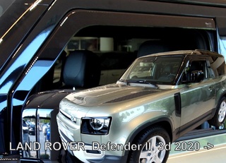 ΑΝΕΜΟΘΡΑΥΣΤΕΣ ΓΙΑ LAND ROVER DEFENDER 5D 2020+  ΣΕΤ ΑΥΤΟΚΙΝΗΤΟΥ ΑΠΟ ΕΥΚΑΜΠΤΟ ΦΙΜΕ ΠΛΑΣΤΙΚΟ HEKO - 4 ΤΕΜ.