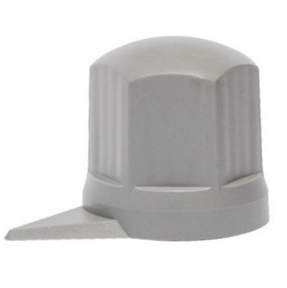 ΚΑΠΑΚΙΑ ΠΑΞΙΜΑΔΙΩΝ / ΜΠΟΥΛΟΝΙΩΝ ΦΟΡΤΗΓΟΥ ΜΑΚΡΥ ΑΣΗΜΙ/ΓΚΡΙ ΜΕ ΔΕΙΚΤΗ 32mm - 10 ΤΕΜ.