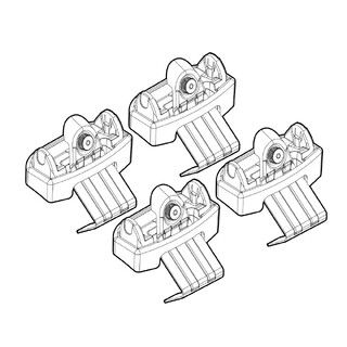 ΠΟΔΙΑ ΓΙΑ ΜΠΑΡΕΣ NORDRIVE ΓΙΑ PEUGEOT 3008 12/2023+  - 4 Τεμ.
