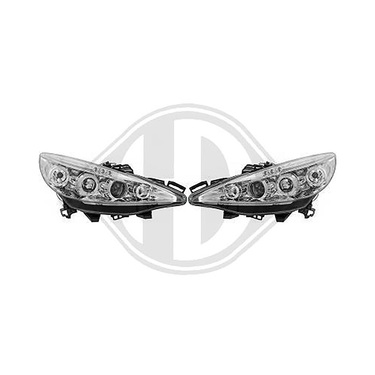 ΦΑΝΑΡΙΑ ΜΠΡΟΣΤΙΝΑ ΓΙΑ PEUGEOT 207 3D/5D 2006-2009 ANGELEYES CHROME DIEDERICHS - 2 ΤΕΜ.