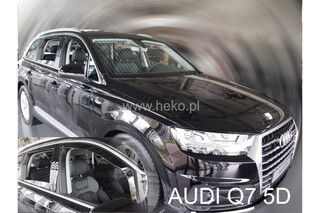 ΑΝΕΜΟΘΡΑΥΣΤΕΣ ΓΙΑ AUDI Q7 5D 2015+  ΣΕΤ ΑΥΤΟΚΙΝΗΤΟΥ ΑΠΟ ΕΥΚΑΜΠΤΟ ΦΙΜΕ ΠΛΑΣΤΙΚΟ HEKO - 4 ΤΕΜ.
