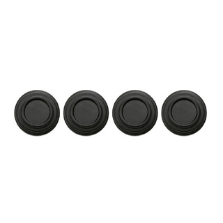 ΠΡΟΣΤΑΤΕΥΤΙΚΑ ΓΙΑ ΚΛΕΙΣΙΜΟ ΠΟΡΤΑΣ Φ26x8mm ΣΙΛΙΚΟΝΗΣ ΣΤΡΟΓΓΥΛΑ ΜΑΥΡΑ LAMPA - 4 ΤΕΜ.