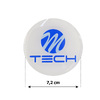 MTECH ΑΥΤΟΚΟΛΛΗΤΑ ΖΑΝΤΩΝ 7,2 cm ΛΕΥΚΟ/ΜΠΛΕ ΣΜΑΛΤΟΥ - 4 ΤΕΜ.