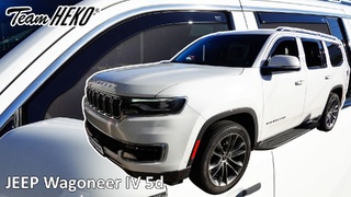 Heko - Ανεμοθραύστες για Jeep Wagoneer IV 5 Doors 2021-2025 Σετ Αυτοκινήτου Απο Εύκαμπτο Φιμέ Πλαστικό - 4 τεμ. (ΑΝΕΜ.SET19140)