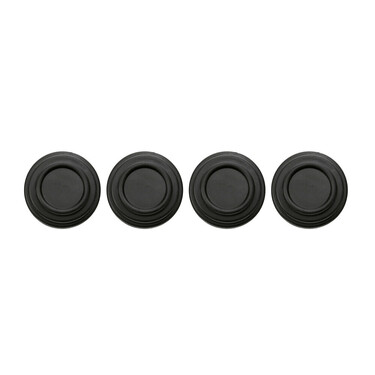 ΠΡΟΣΤΑΤΕΥΤΙΚΑ ΓΙΑ ΚΛΕΙΣΙΜΟ ΠΟΡΤΑΣ Φ26x8mm ΣΙΛΙΚΟΝΗΣ ΣΤΡΟΓΓΥΛΑ ΜΑΥΡΑ LAMPA - 4 ΤΕΜ.