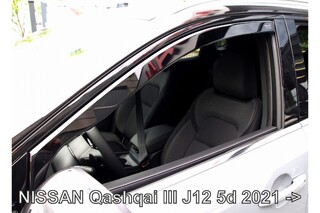 ΑΝΕΜΟΘΡΑΥΣΤΕΣ ΓΙΑ NISSAN QASHQAI J12 5D 2021+ ΖΕΥΓΑΡΙ ΑΠΟ ΕΥΚΑΜΠΤΟ ΦΙΜΕ ΠΛΑΣΤΙΚΟ HEKO - 2 ΤΕΜ.