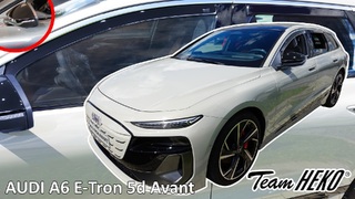 Heko - Ανεμοθραύστες για Audi A6 E-Tron 5 Doors Avant (έκδοση με καθρέπτες) 2024+ Σετ Αυτοκινήτου Απο Εύκαμπτο Φιμέ Πλαστικό - 4 τεμ. (ΑΝΕΜ.SET10298)