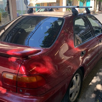 KIT ΜΕ ΜΠΑΡΕΣ ΟΡΟΦΗΣ ΓΙΑ HONDA CIVIC VI SEDAN 4D 1996-2001 ΑΛΟΥΜΙΝΙΟΥ TEMA MENABO (AL1-3360-FIX026G)-2 ΤΕΜ.