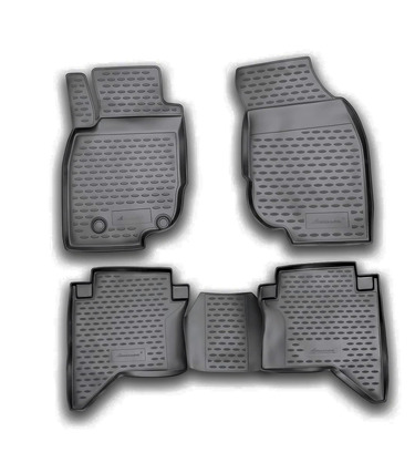 ΜΑΡΚΕ ΠΑΤΑΚΙΑ ΣΕ ΣΚΑΦΗ TPE ΛΑΣΤΙΧΟ ΓΙΑ TOYOTA HILUX 4D 2011-2015  ΣΕ ΜΑΥΡΟ ΧΡΩΜΑ NOVLINE - 4 ΤΕΜ.