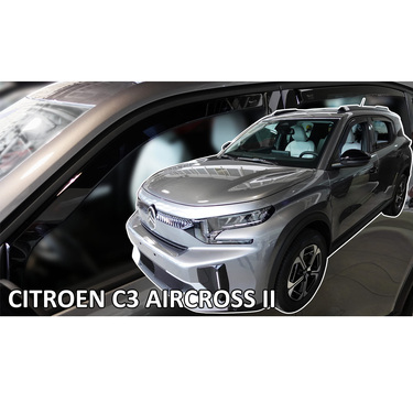 ΑΝΕΜΟΘΡΑΥΣΤΕΣ ΓΙΑ CITROEN C3 AIRCROSS / e-C3 AIRCROSS 5D 2024+ ΣΕΤ ΑΥΤΟΚΙΝΗΤΟΥ ΑΠΟ ΕΥΚΑΜΠΤΟ ΦΙΜΕ ΠΛΑΣΤΙΚΟ HEKO - 4 ΤΕΜ.