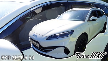 Heko - Ανεμοθραύστες για Byd Seal 6 5 Doors 2024+ Σετ Αυτοκινήτου Απο Εύκαμπτο Φιμέ Πλαστικό - 4 τεμ. (ΑΝΕΜ.SET11317)