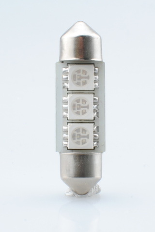 ΛΑΜΠΑΚΙΑ ΠΛΑΦΟΝΙΕΡΑΣ C5W/C10W 12V 0,72W SV8,5 36mm CAN-BUS LED 3xSMD5050 PREMIUM ΜΠΛΕ BLISTER 2ΤΕΜ