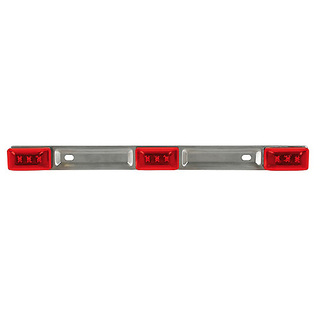 ΜΕΤΑΛΛΙΚΗ ΜΠΑΡΑ ΜΕ 3 ΦΩΤΑ LED 24V