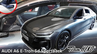 Heko - Ανεμοθραύστες για Audi A6 E-Tron 5 Doors Sportback (έκδοση με κάμερες) 2024+ Σετ Αυτοκινήτου Απο Εύκαμπτο Φιμέ Πλαστικό - 4 τεμ. (ΑΝΕΜ.SET10296)