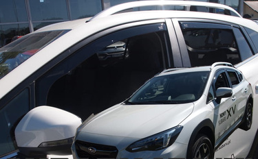 ΑΝΕΜΟΘΡΑΥΣΤΕΣ ΓΙΑ SUBARU XV 5D 2018+  ΣΕΤ ΑΥΤΟΚΙΝΗΤΟΥ ΑΠΟ ΕΥΚΑΜΠΤΟ ΦΙΜΕ ΠΛΑΣΤΙΚΟ HEKO - 4 ΤΕΜ.