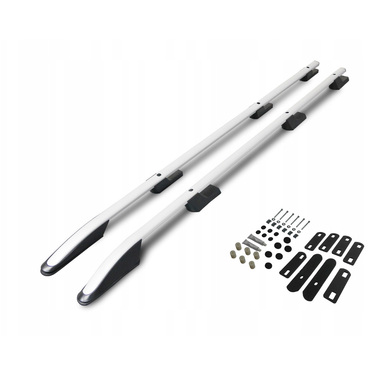 ΠΑΡΑΛΛΗΛΕΣ ΜΠΑΡΕΣ ΟΡΟΦΗΣ ΑΛΟΥΜΙΝΙΟΥ ΣΕ ΑΣΗΜΙ ΧΡΩΜΑ SPORT L2 ΓΙΑ NISSAN PRIMASTAR 2001-2014 ΜΕΓΙΣΤΟ ΒΑΡΟΣ ΦΟΡΤΙΟΥ 75KG OMTEC - 2 TEM.