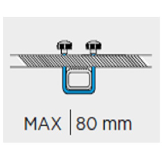 U-BOLT ΣΥΣΤΗΜΑ ΔΕΣΗΣ (FITTING SYSTEM) 800mm MARATHON ΜΠΑΓΚΑΖΙΕΡΩΝ ΟΡΟΦΗΣ ΣΕ ΜΠΑΡΕΣ - MENABO