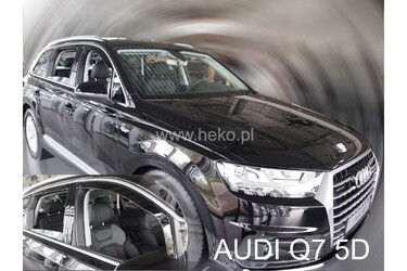 ΑΝΕΜΟΘΡΑΥΣΤΕΣ ΓΙΑ AUDI Q7 5D 2015+  ΣΕΤ ΑΥΤΟΚΙΝΗΤΟΥ ΑΠΟ ΕΥΚΑΜΠΤΟ ΦΙΜΕ ΠΛΑΣΤΙΚΟ HEKO - 4 ΤΕΜ.