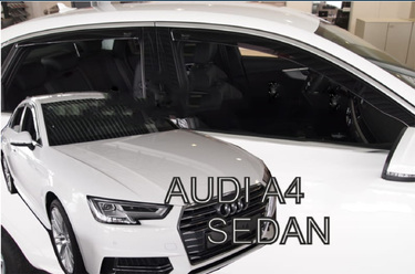 ΑΝΕΜΟΘΡΑΥΣΤΕΣ ΓΙΑ AUDI A4 4D 2016 ΣΕΤ ΑΥΤΟΚΙΝΗΤΟΥ ΑΠΟ ΕΥΚΑΜΠΤΟ ΦΙΜΕ ΠΛΑΣΤΙΚΟ HEKO - 4 ΤΕΜ.