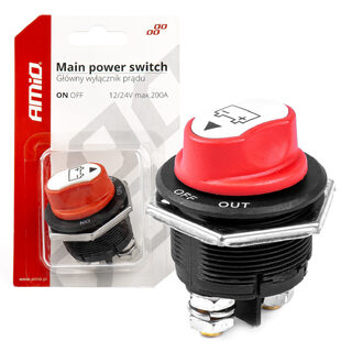 ΔΙΑΚΟΠΤΗΣ POWER-OFF ΓΕΝΙΚΟΥ ΡΕΥΜΑΤΟΣ ΜΠΑΤΑΡΙΑΣ 12>32V max200A preak1000A 3 ΛΕΙΤΟΥΡΓΙΩΝ ΑΜΙΟ - 1 ΤΕΜ.