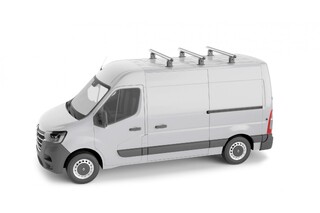 ΜΕΝΑΒΟ Πλήρες Σετ με Τρεις (3) Μπάρες Οροφής Αλουμινίου Airdyn και Άκρα Τοποθέτησης για FIAT Doblo / Doblo Cargo II 2015>2023 Επαγγελματικό Όχημα - 3 τεμ. (10290/MB+2x10310/MB+3x13560/MB)