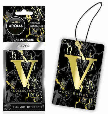 ΑΡΩΜΑΤΙΚΟ (ΚΡΕΜΑΣΤΟ) AROMA V-COLLECTION - SILVER​ ΑΜΙΟ - 1 ΤΕΜ.