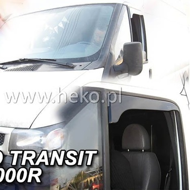 ΑΝΕΜΟΘΡΑΥΣΤΕΣ ΓΙΑ FORD TRANSIT 2D 2000-2006 / T300 ΑΝΩ ΜΕΡΟΣ ΚΟΝΤΟ ΖΕΥΓΑΡΙ ΑΠΟ ΕΥΚΑΜΠΤΟ ΦΙΜΕ ΠΛΑΣΤΙΚΟ HEKO - 2 ΤΕΜ.