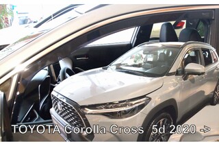 ΑΝΕΜΟΘΡΑΥΣΤΕΣ ΓΙΑ TOYOTA COROLLA CROSS 5D 2020+  ΖΕΥΓΑΡΙ ΑΠΟ ΕΥΚΑΜΠΤΟ ΦΙΜΕ ΠΛΑΣΤΙΚΟ HEKO - 2 ΤΕΜ.