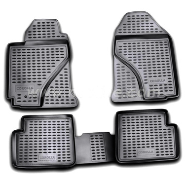ΜΑΡΚΕ ΠΑΤΑΚΙΑ ΣΕ ΣΚΑΦΗ TPE ΛΑΣΤΙΧΟ ΓΙΑ TOYOTA COROLLA 2002-2007  ΣΕ ΜΑΥΡΟ ΧΡΩΜΑ NOVLINE - 4 ΤΕΜ.