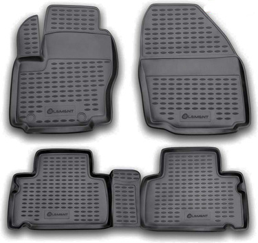 ΜΑΡΚΕ ΠΑΤΑΚΙΑ ΣΕ ΣΚΑΦΗ TPE ΛΑΣΤΙΧΟ ΓΙΑ FORD S-MAX 06/2006-2015  ΣΕ ΜΑΥΡΟ ΧΡΩΜΑ NOVLINE - 4 ΤΕΜ.