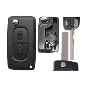 PEUGEOT 207 ΑΝΑΔΙΠΛΟΥΜΕΝΟ ΑΝΤΑΛΛAKT.ΚΛΕΙΔΙ ΜΕ ΚΑΛΥΜΜΑ 2 ΚΟΥΜΠΙΩΝ / ΛΑΜΑ HU83 (ME ΥΠΟΣΤΗΡΙΞΗ ΜΠΑΤΑΡ.) DGA - 1 ΤΕΜ.