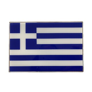 GREECE ΑΥΤΟΚΟΛΛΗΤΗ ΕΛΛΗΝΙΚΗ ΣΗΜΑΙΑ 10 X 6,8 cm ΜΠΛΕ/ΛΕΥΚΟ/ΧΡΩΜΙΟ ΜΕ ΕΠΙΚΑΛΥΨΗ ΣΜΑΛΤΟΥ- 1 ΤΕΜ.