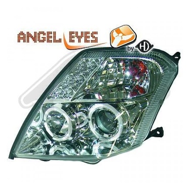 ΦΑΝΑΡΙΑ ΓΙΑ CITROEN C2 11/2003+ ANGELEYES CHROME  ΜΠΡΟΣΤΙΝΑ - 2 ΤΕΜ.