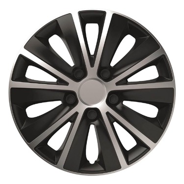 Amio - ΤΑΣΙΑ 14" RAPIDE NC SILVER BLACK (ΜΕ ΔΙΑΜΕΤΡΟ ΓΙΑ ΣΗΜΑ 7,2cm) - ΣΕΤ 4ΤΕΜ ΣΕ ΚΟΥΤΙ (1171/AM)