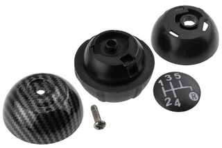 ΠΟΜΟΛΟ ΤΑΧΥΤΗΤΩΝ  ΜΕ ΕΝΔΕΙΞΗ 5 ΤΑΧΥΤΗΤΩΝ CARBON LOOK ΓΙΑ FIAT 500 2007+ NTY - 1 τεμ.