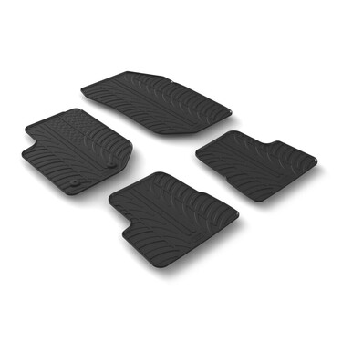 LAMPA - ΠΑΤΑΚΙΑ ΑΥΤΟΚΙΝΗΤΟΥ ΑΠΟ ΛΑΣΤΙΧΟ ΓΙΑ JEEP AVENGER 5D 12/2022+ ΣΕ ΜΑΥΡΟ ΧΡΩΜΑ ME ΚΟΥΜΠΩΜΑΤΑ - 4 ΤΕΜ.