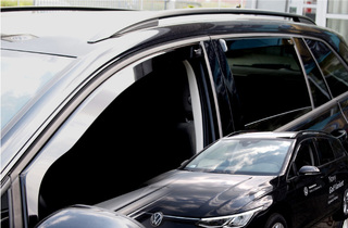 ΑΝΕΜΟΘΡΑΥΣΤΕΣ ΓΙΑ VW GOLF 8 VARIANT 5D 2020+ ΣΕΤ ΑΥΤΟΚΙΝΗΤΟΥ ΑΠΟ ΕΥΚΑΜΠΤΟ ΦΙΜΕ ΠΛΑΣΤΙΚΟ HEKO - 4 ΤΕΜ.
