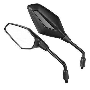 ΚΑΘΡΕΠΤΕΣ MOTO VINX M10x1,25 DX+SX ΣΕ ΜΑΥΡΟ ΧΡΩΜΑ LAMPA - 2 ΤΕΜ.