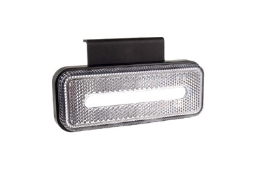 ΦΩΣ ΟΓΚΟΥ ΦΟΡΤΗΓΟΥ LED ΛΕΥΚΟ 10-30V 124x49x22mm ΑΔΙΑΒΡΟΧΟ OM-02-W AMIO 1ΤΕΜ.
