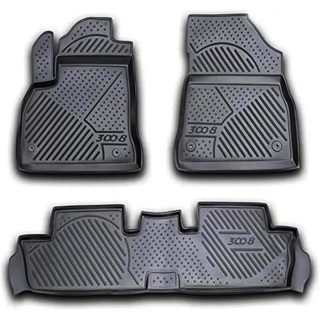 ΜΑΡΚΕ ΠΑΤΑΚΙΑ ΣΕ ΣΚΑΦΗ TPE ΛΑΣΤΙΧΟ ΓΙΑ PEUGEOT 3008 05/2009-2016  ΣΕ ΜΑΥΡΟ ΧΡΩΜΑ NOVLINE - 3 ΤΕΜ.