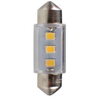ΛΑΜΠΑΚΙΑ ΠΛΑΦΟΝΙΕΡΑΣ C5W/C10W 12V SV8.5 36mm 0,38W 3xSMD2835 LED OSRAM ΛΕΥΚΟ  BLISTER 2ΤΕΜ. M-TECH
