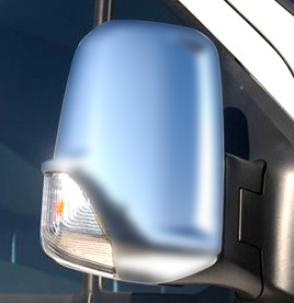 ΚΑΠΑΚΙΑ ΚΑΘΡΕΠΤΩΝ ΓΙΑ MERCEDES SPRINTER VAN W 906 2006+VW CRAFTER VAN 2006-2017 ΧΡΩΜΙΟΥ ΣΑΤΙΝΕ 2 ΤΕΜ. ΠΛΑΣΤΙΚΑ